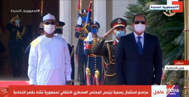 بث مباشر.. السيسي يستقبل رئيس المجلس العسكري التشادي بقصر الاتحادية