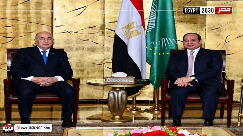 الرئيس المصري والرئيس الجزائري