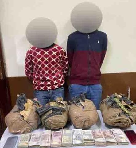 حبس تاجري مخدرات ضبط بحوزتهما 10 كيلو بانجو في بورسعيد
