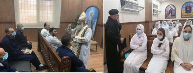 رجال الدين المسيحي داخل مركز الإصلاح
