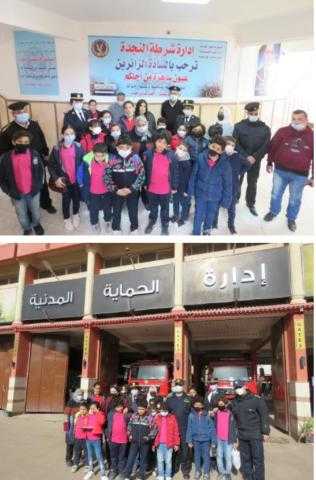 أمن الغربية ينظم زيارة لطلاب إحدى المدارس لبعض الجهات الشرطية