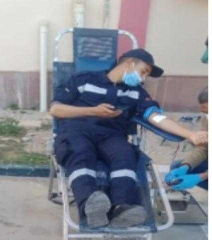 حملة للتبرع بالدم بمديريتي أمن الوادي الجديد وجنوب سيناء