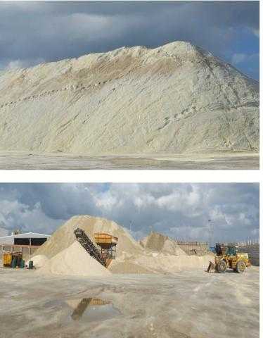 ضبط 700 طن ملح سياحات مجهول المصدر داخل مخزن بدون ترخيص بالإسكندرية