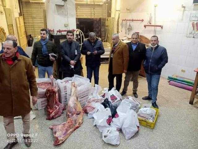 ضبط  لحوم وخضروات مجمدة فاسدة  في حملة مكبرة بوادي النطرون