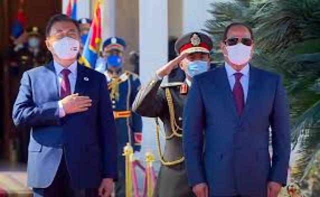 السيسي والرئيس الكوري