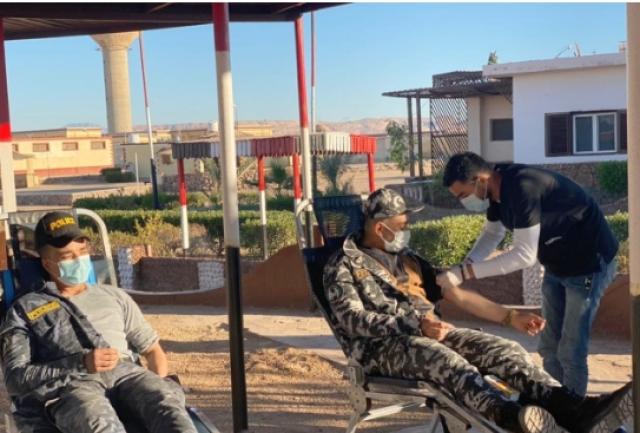حملة تبرع بالدم في أمن جنوب سيناء