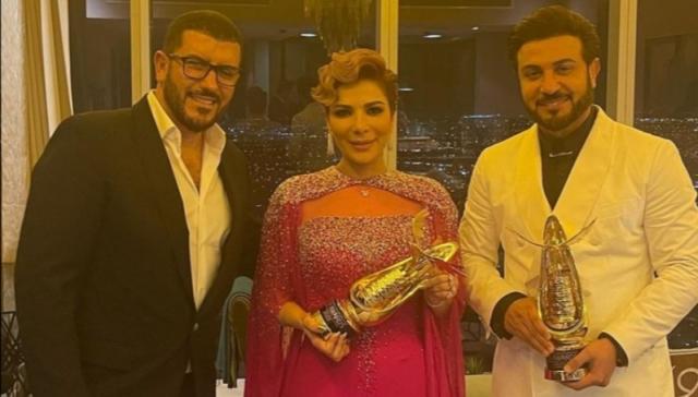أصالة وزوجها وماجد المهندس 