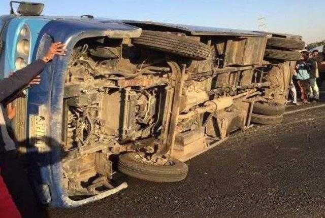 انقلاب أتوبيس ركاب في ترعة بالقليوبية