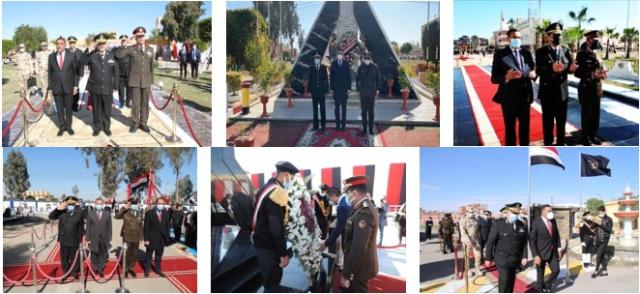 بمناسبة عيدها الـ 70.. وضع إكليل من الزهور على النصب التذكاري لشهداء الشرطة