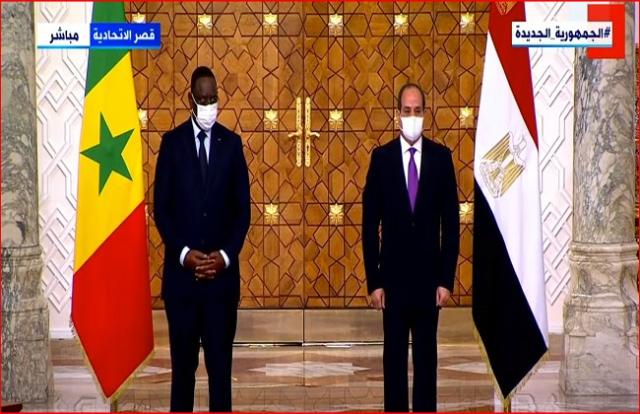 بث مباشر.. مؤتمر صحفي للرئيس السيسي ونظيره السنغالي