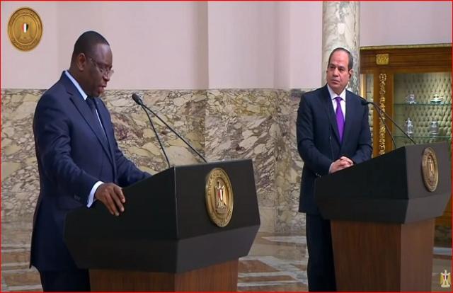 الرئيس السنغالي: تربطنا بمصر علاقات عريقة.. ونتقاسم نفس الحضارة