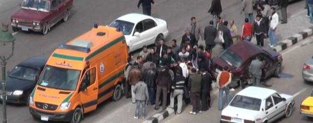 مصرع مسن صدمته سيارة أمام مترو المنيب بالجيزة