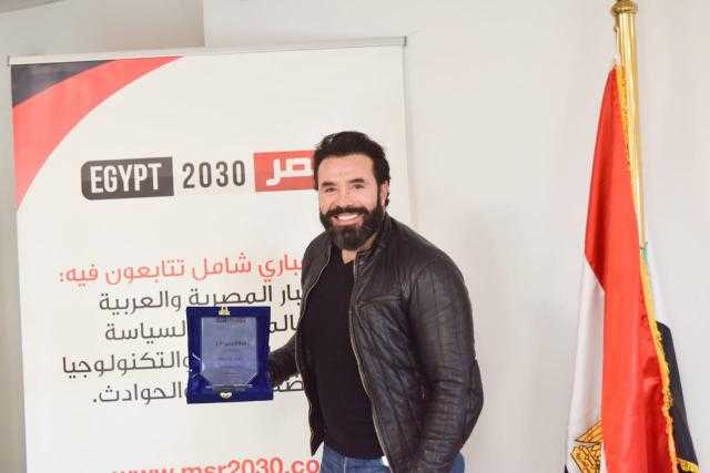 «مصر 2030» تكرم رامي وحيد عن دوره في مسلسل «المماليك»
