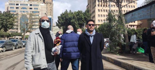 وصول أحمد شاكر عبد اللطيف لجنازة جلال الشرقاوي  (صور)