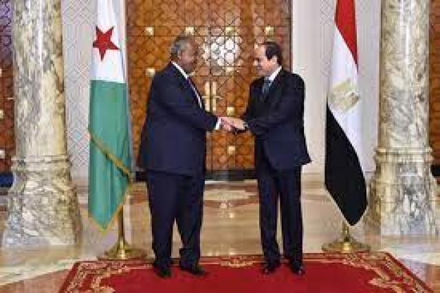 الرئيسين المصري والجيبوتي