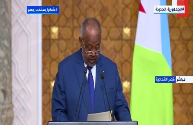 رئيس جيبوتي: استضافة مصر لمؤتمر الأطراف تعكس قدرتها على مواجهة التغيرات المناخية