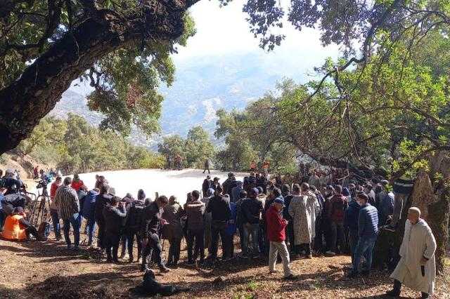 بدء صلاة الجنازة على جثمان الطفل ريان بإقليم شفشاون