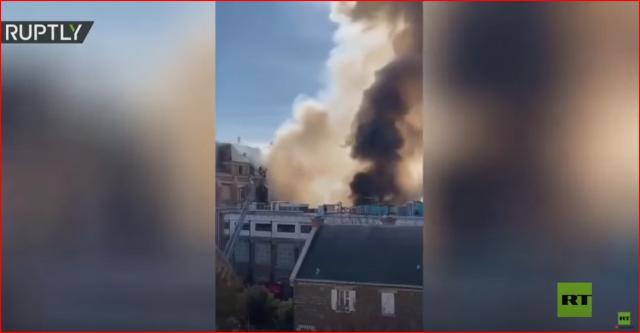 34 مصابًا.. حريق ضخم في مطبعة مصرف بنك فرنسا - فيديو