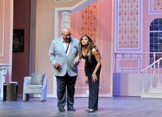 شاهد.. دينا الشربيني بصحبة بيومي فؤاد من  عروض «أحفاد ريا وسكينة»