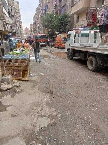 بالصور...مصرع سيدة مسنة في حريق شقة سكنية بمنطقة عين شمس