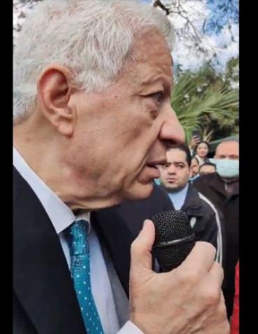 مرتضى منصور يهاجم رجل أمن في انتخابات الزمالك: «هو إنت اللي هتحميني؟».. فيديو