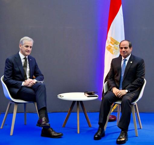 رئيس وزراء النرويج أهمية مصر في الحفاظ على الاستقرار بالشرق الأوسط وإفريقيا