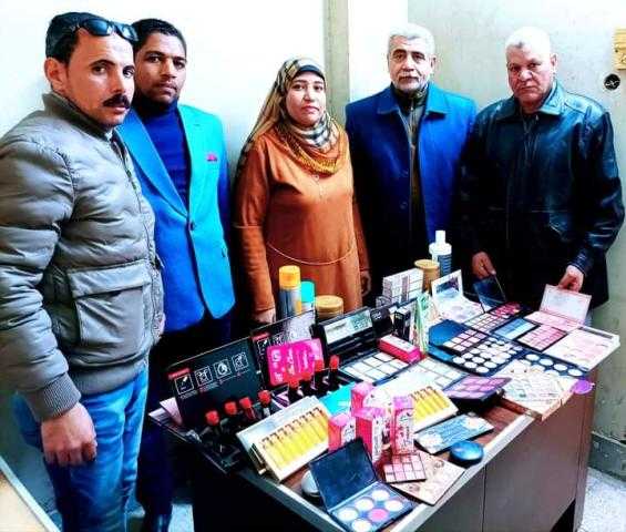 ضبط لحوم ومستحضرات تجميل غير صالحة بسوهاج