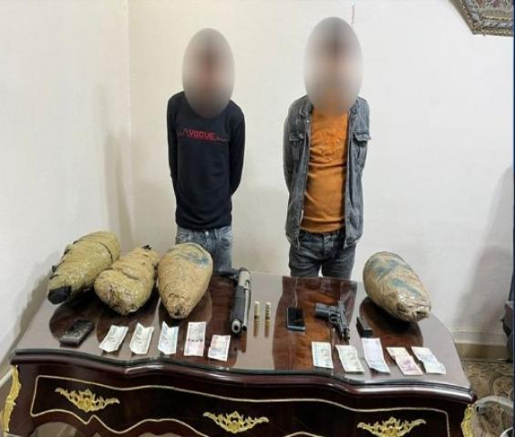 ضبط عاطلين بحوزتهما 10 كيلو بانجو بالدقهلية