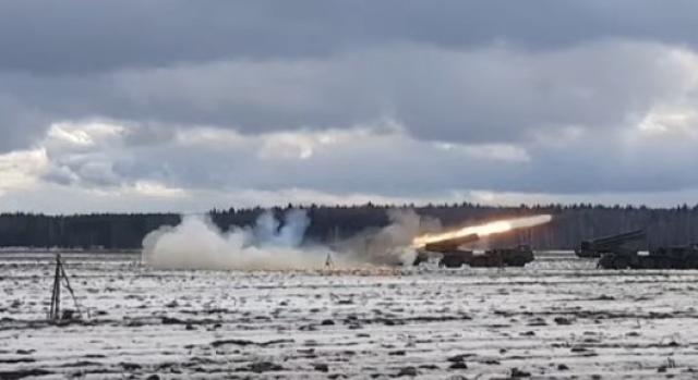 بالفيديو.. تدريبات روسيا وبيلاروس الصاروخية قرب حدود أوكرانيا