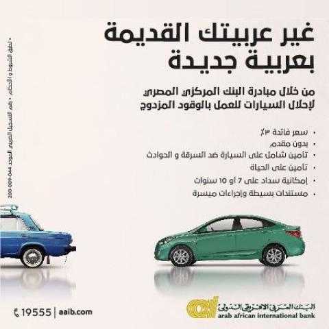 إنفوجراف ..تعرف على مشاركة «العربى الإفريقي» بمبادرة البنك المركزي لإحلال السيارات
