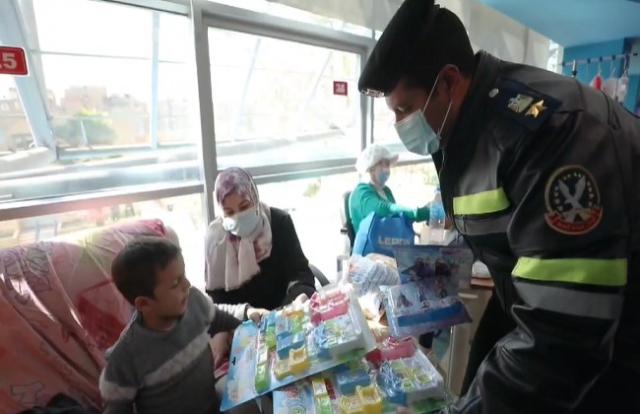 وزراة الداخلية تدعم مرضى السرطان .. فيديو