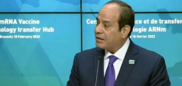 السيسي من القمة الإفريقية الأوروبية: «أدعوكم لعدالة توزيع اللقاحات بين الدول»