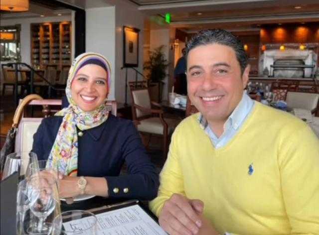 حنان ترك تحتفل بعيد زواجها وسط أجواء رومانسية - صور