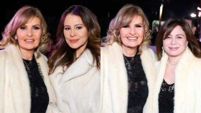 يسرا تخطف الأنظار في أحدث ظهور برفقة إلهام شاهين وكارول سماحة.. صور