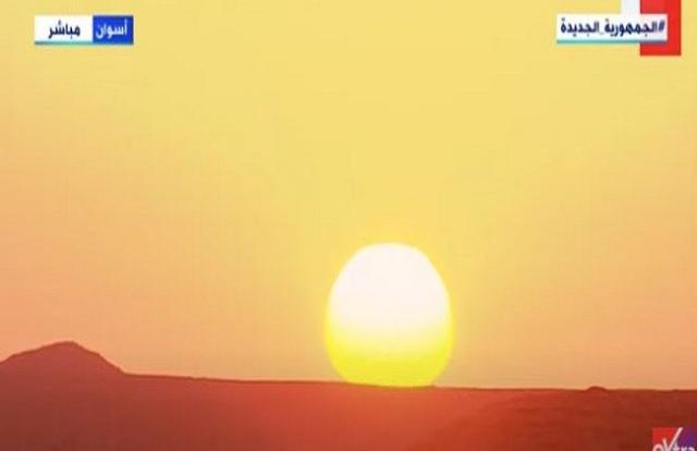 شاهد.. لحظة تعامد الشمس على معبد أبو سمبل