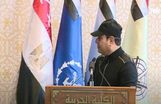 كشف أهمية زيارة السيسي للكلية الحربية - فيديو