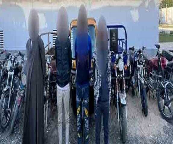 ضبط عصابة سرقة الدراجات النارية في أسوان