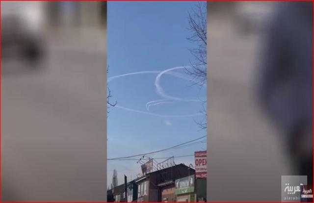 مشاهد لمعارك جوية بين الطيران الروسي والأوكراني «فيديو»