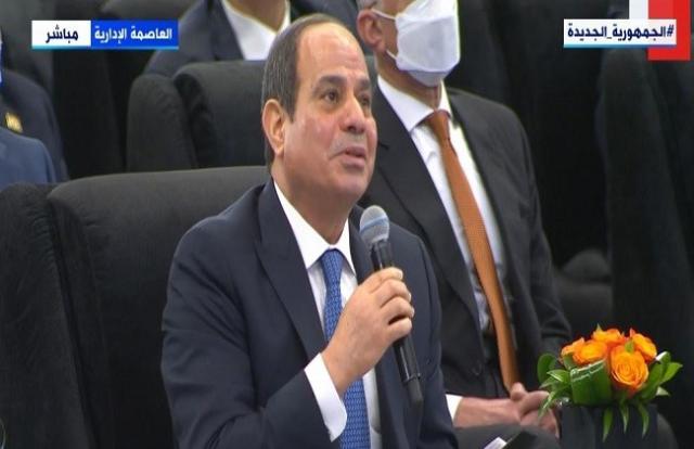 الرئيس السيسي: نسعى للحفاظ على الدولة من الانزلاق والخراب
