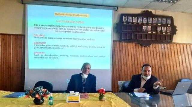 ”الأمراض المحمولة بالبذور” برنامج تدريبي بالبحوث الزراعية