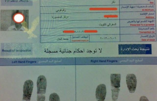 فيش جنائي