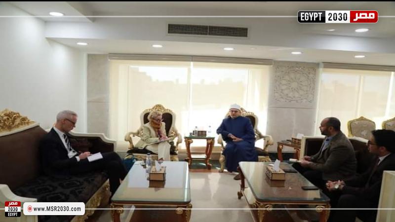 لقاء آمين البحوث الإسلامية ووفد السويد 