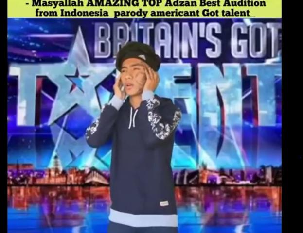 شاب إندونيسي يبُهر لجنة تحكيم إحدى المسابقات برفع الآذان (فيديو)