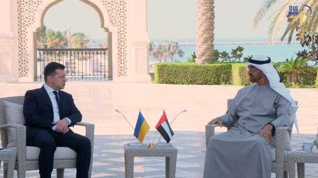 ولي عهد أبو ظبي والرئيس الأوكراني يبحثان القضايا الإقليمية والدولية
