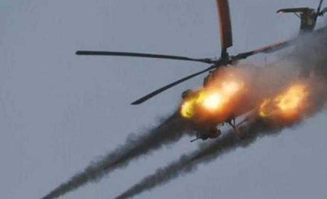 شاهد.. لقطات لمروحيات روسية تهاجم مواقع أوكرانية