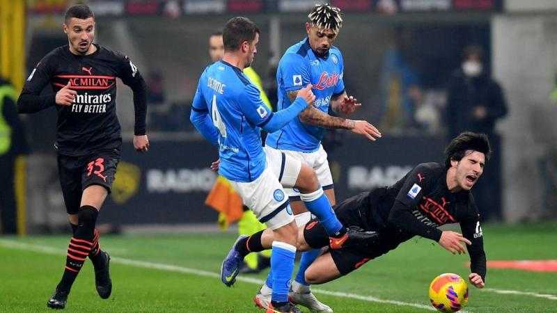 مشاهدة مباراة نابولي وميلان في دوري أبطال أوروبا HD