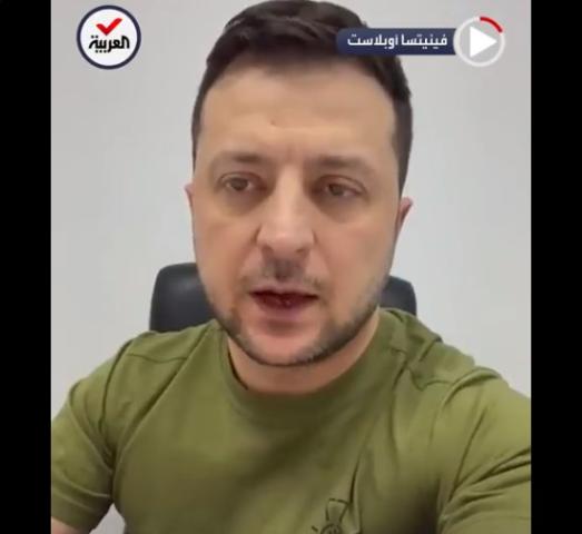 شاهد.. الرئيس الأوكراني يعلن تدمير القوات الروسية لمطار فينيتسيا