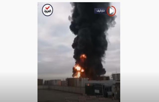 لحظة قصف برج إرسال تليفزيوني في أوكرانيا «فيديو»