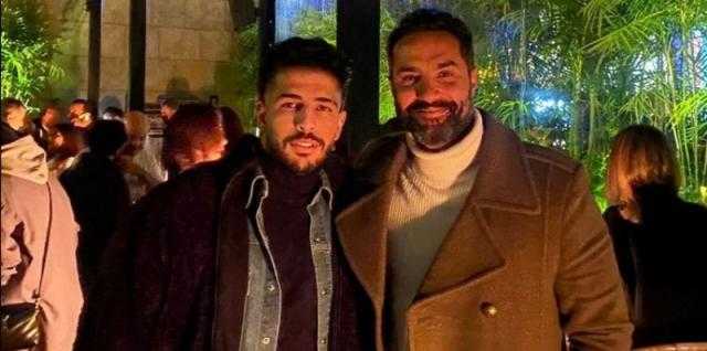 شاهد.. كريم فهمي يحتفل بعيد ميلاد محمود ياسين «جونيور»