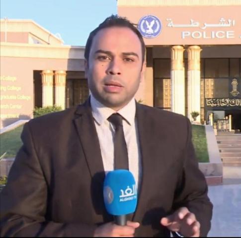 الزميل أحمد مصطفى مراسل قناة الغد 